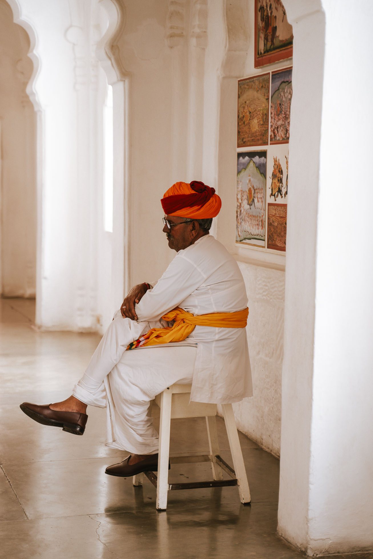 Vigilante en el Fuerte de Jodhpur algo que ver en el Norte de la India