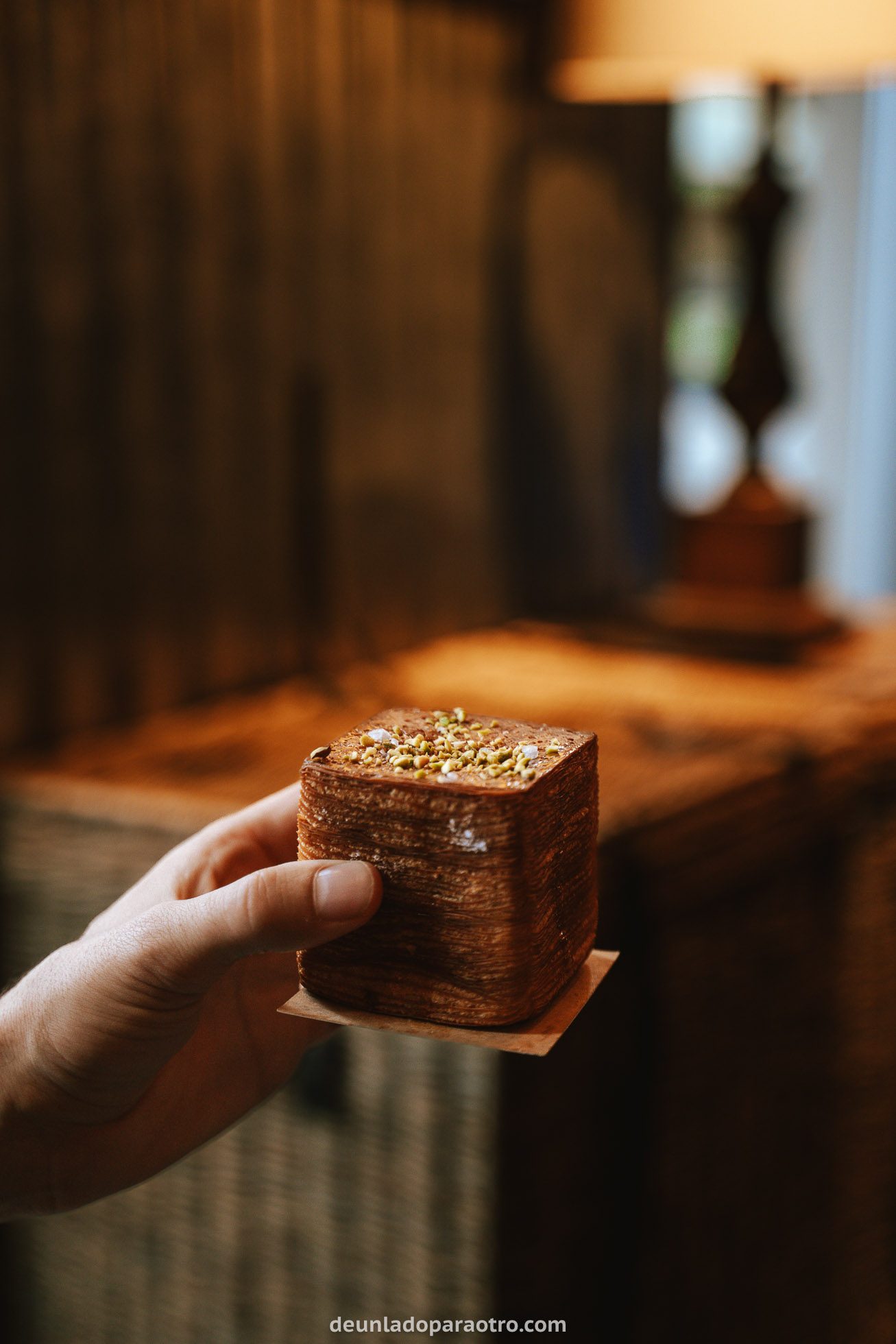 Cubito de pistacho de Andersen & Maillard, lo más rico que hacer en Copenhague