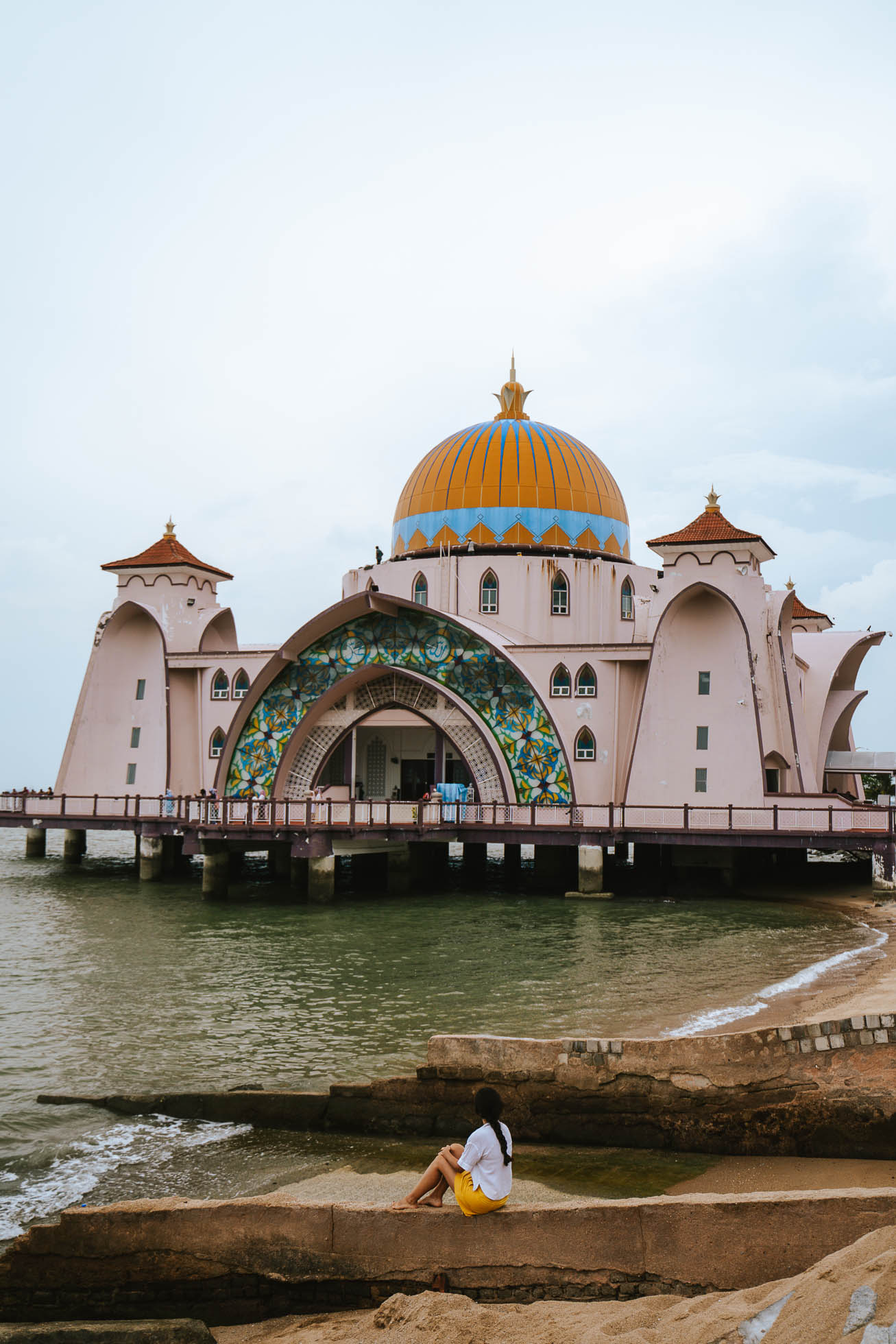 Mezquita Masjid Selat, el templo más fotografiado que ver en Malaca