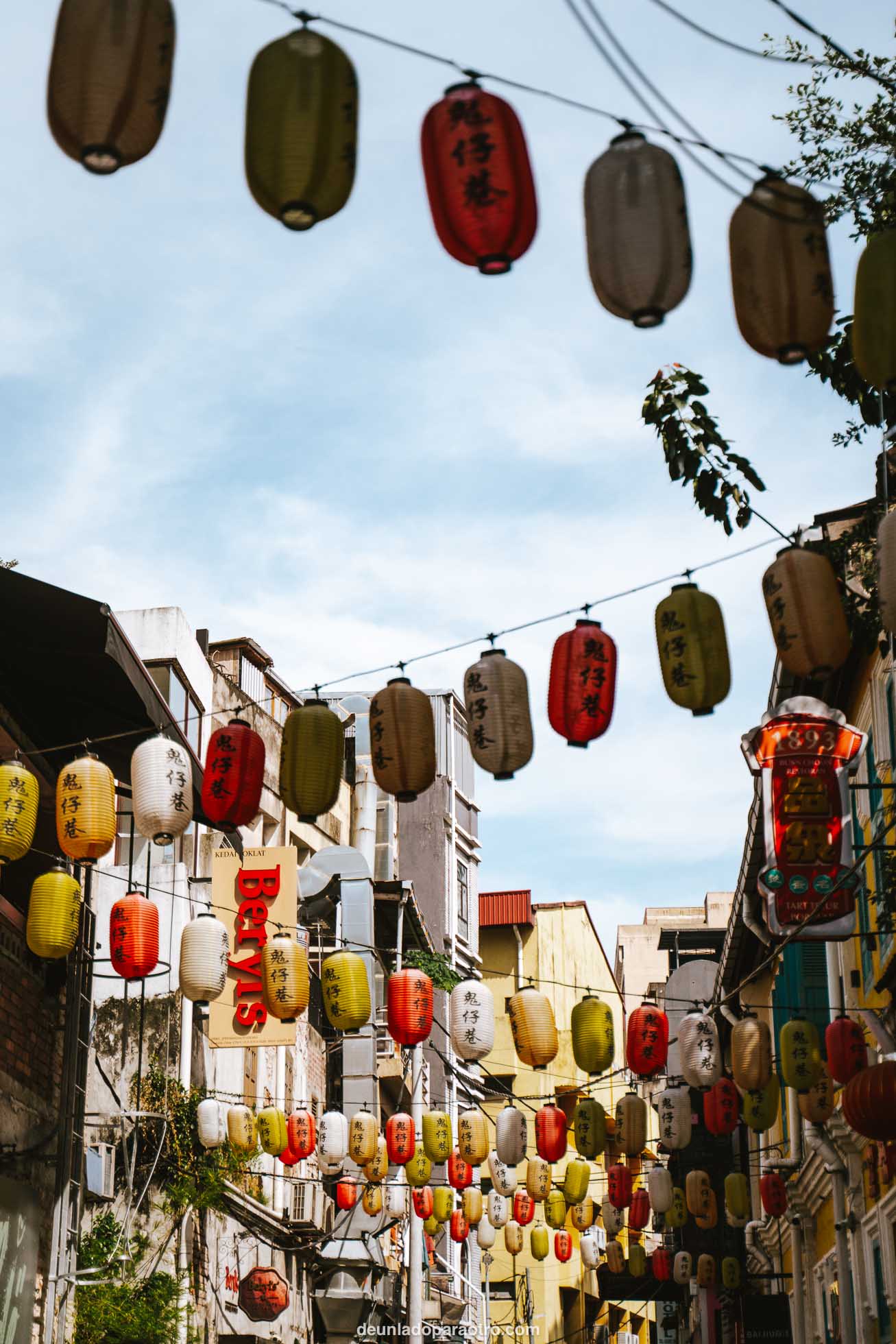 Linternas en Chinatown Kuala Lumpur