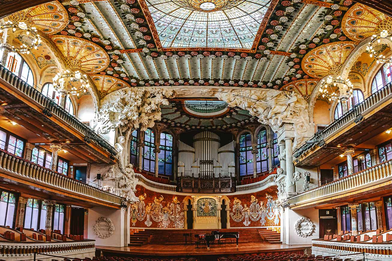 Palau de la Música Catalana, la mejor sala de conciertos que ver en Barcelona en 3 días