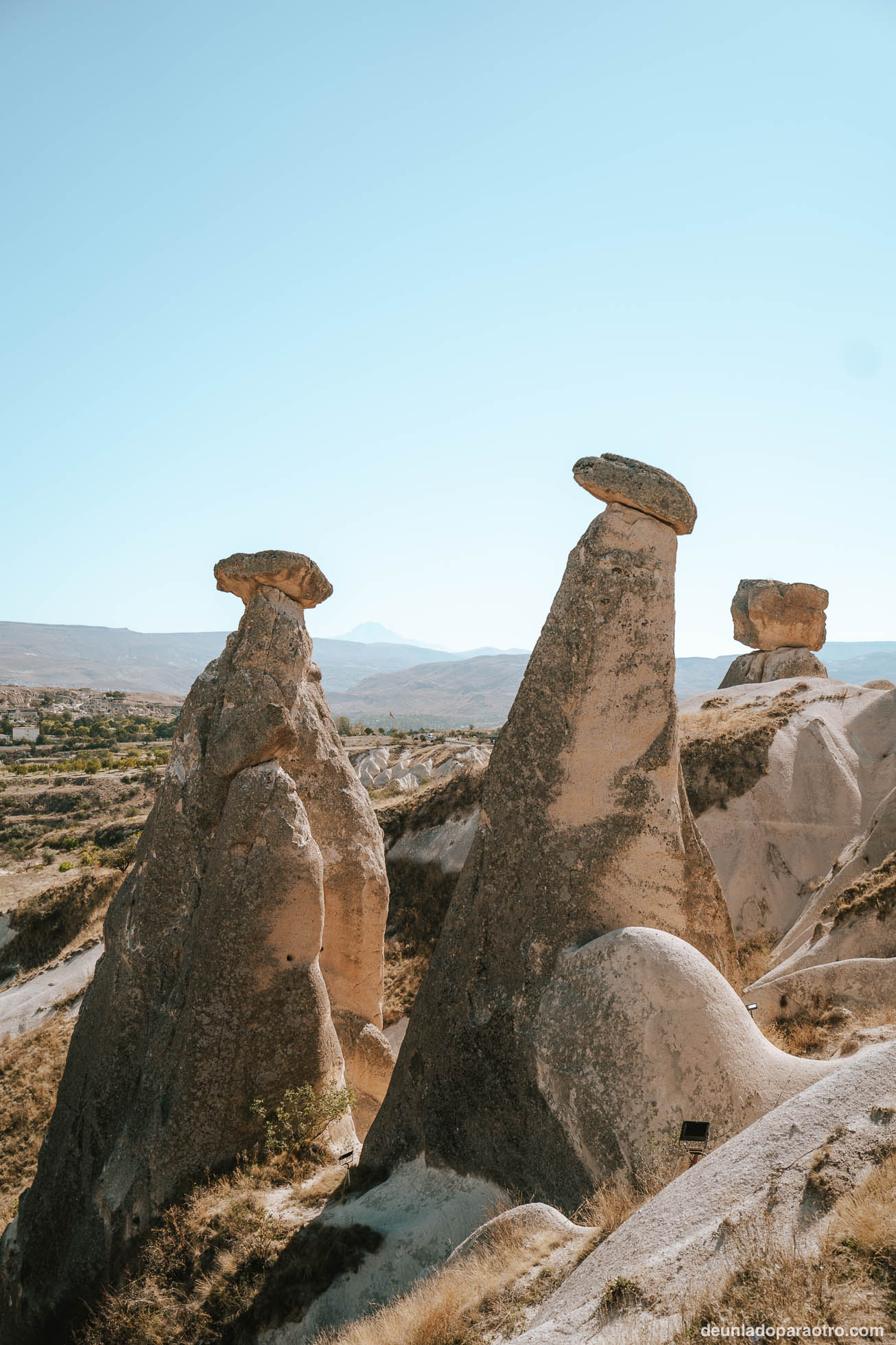Las Tres Bellezas (Three Beauties), uno de los miradores más populares que ver en la Capadocia en 3 días