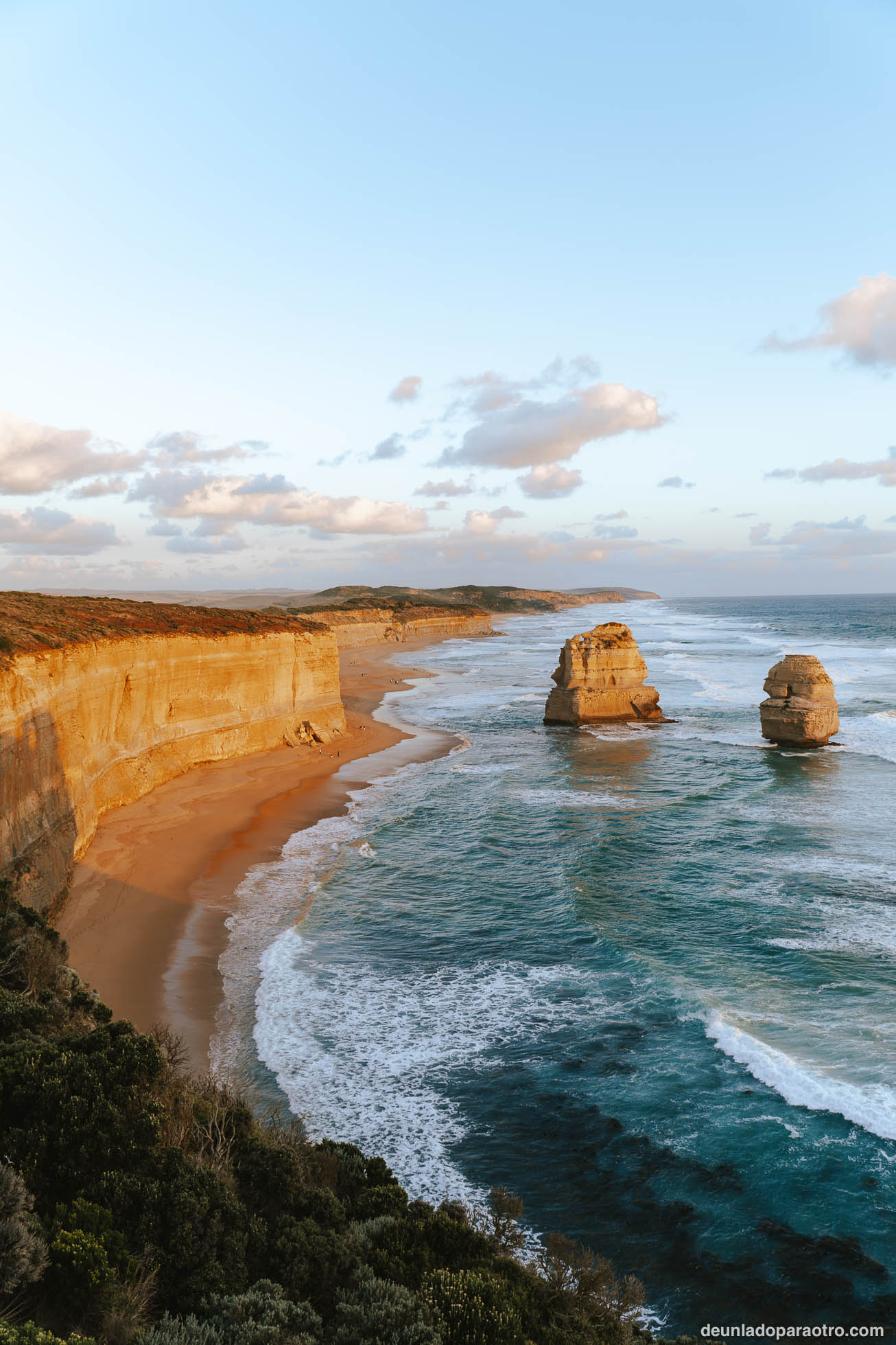 Playa de Gibson desde los 12 Apóstoles, uno de los paisajes más increíbles que ver en Australia