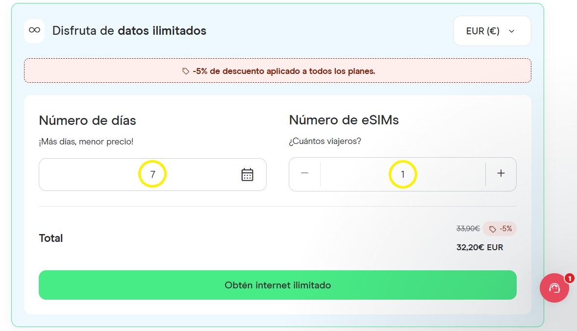 Planes de datos de Holafly Marruecos
