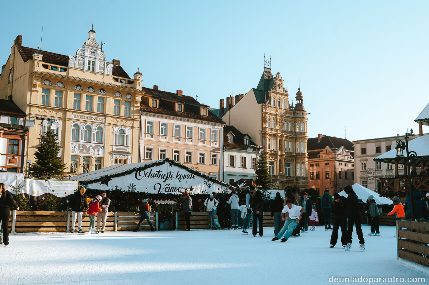 Mercado navideño de České Budějovice, uno de los más bonitos de Europa