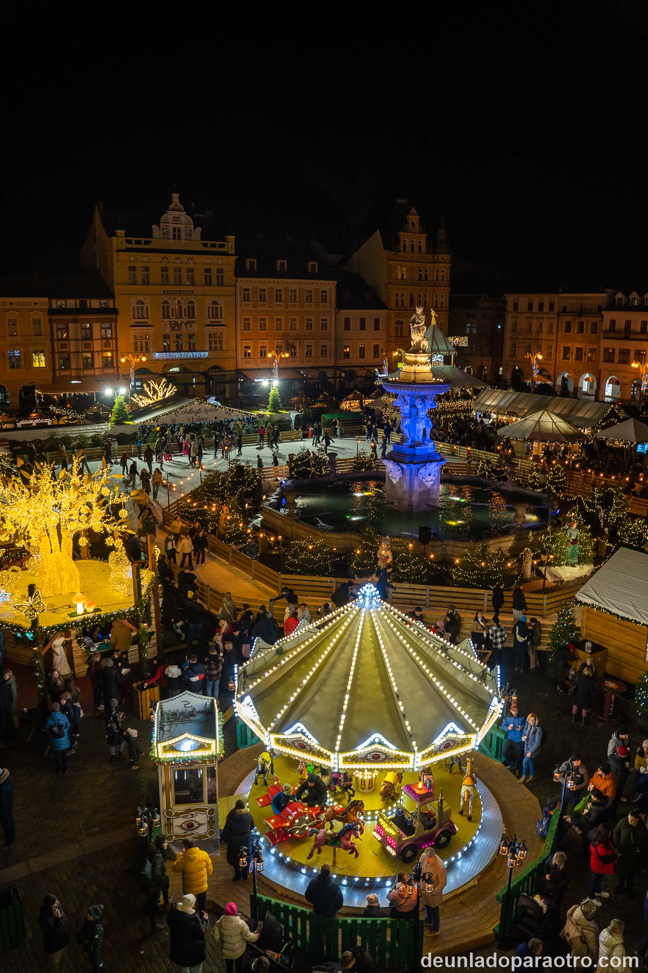 Mercado navideño de České Budějovice, uno de los más bonitos de Europa