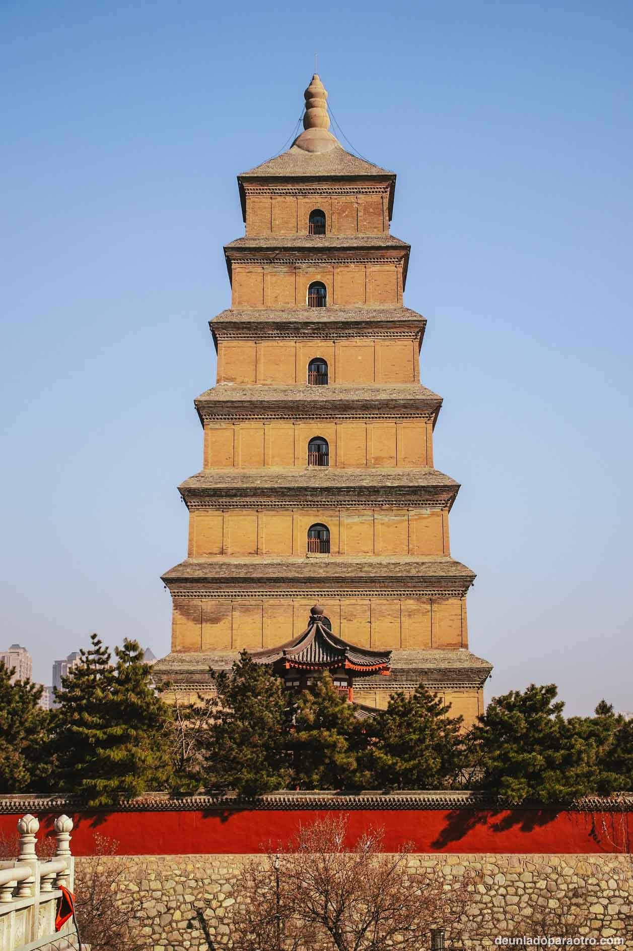 Pagoda del Gran Ganso Salvaje (Big Wild Goose Pagoda), una de las mejores cosas que ver en Xian en 2 días