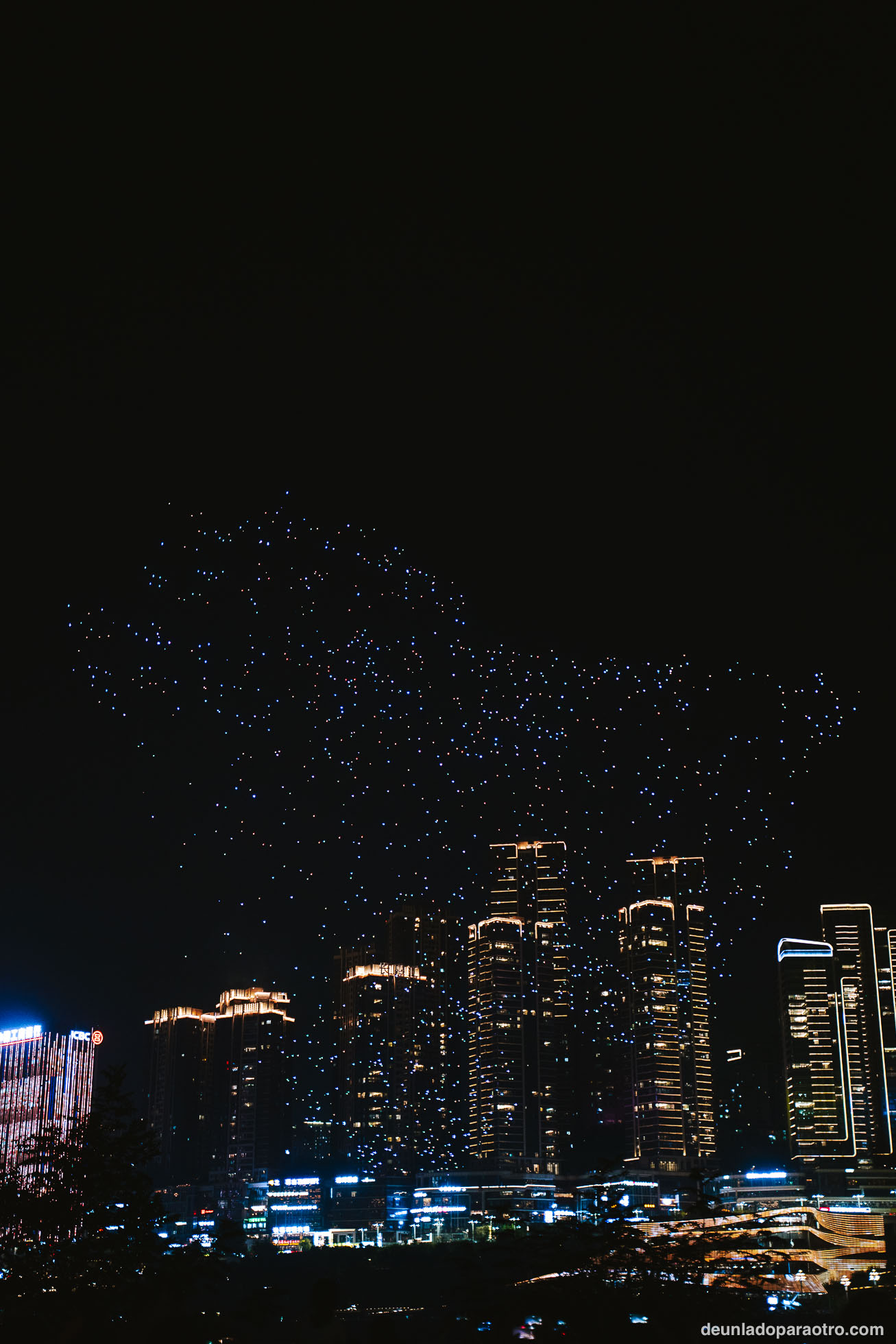 Espectáculo de drones en Chongqing