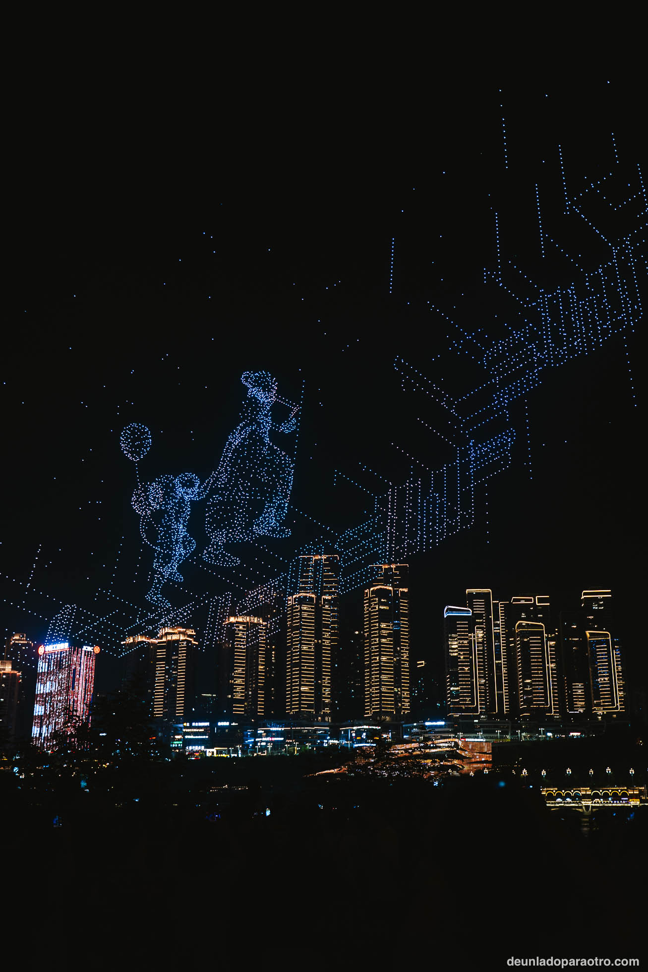 Espectáculo de drones en Chongqing