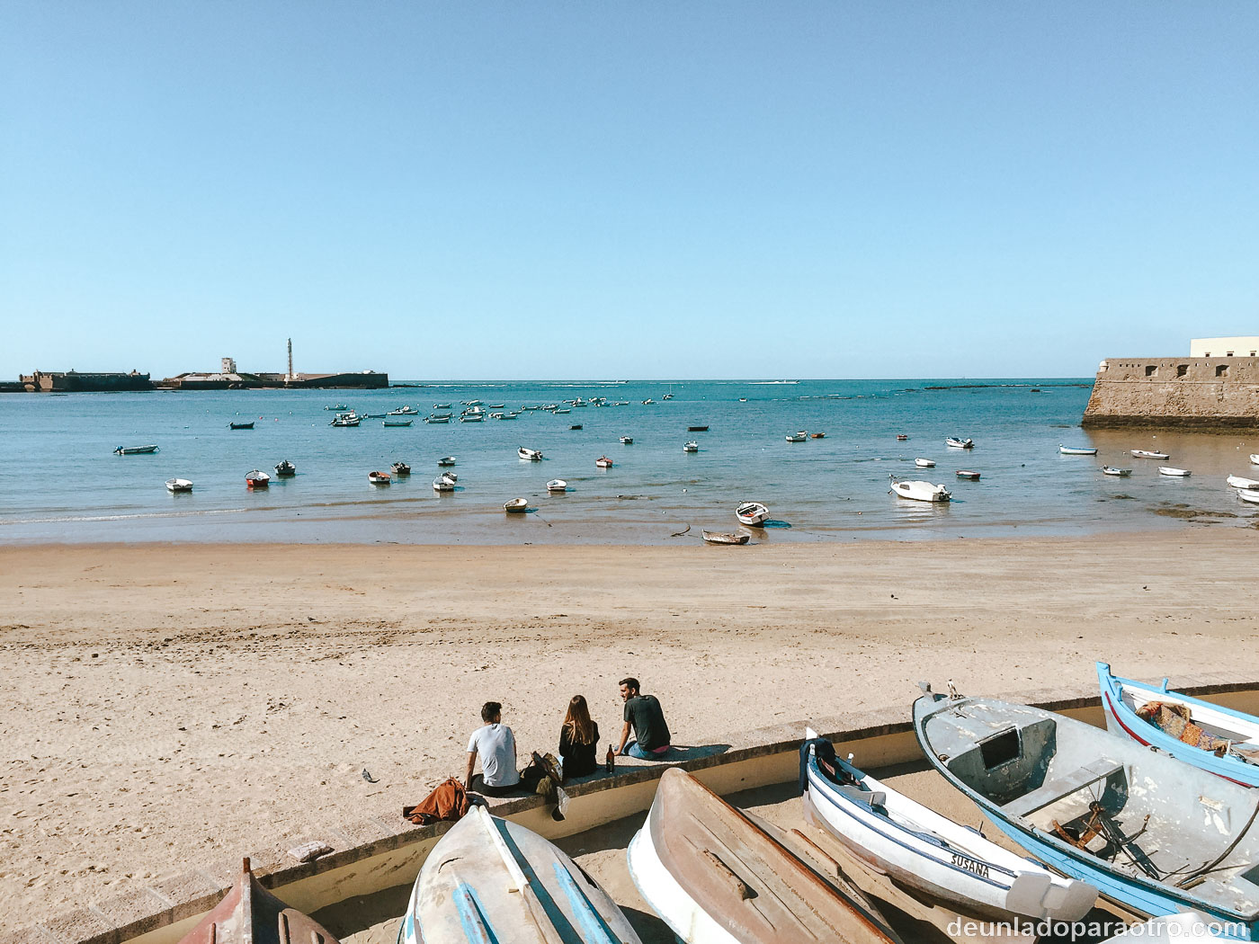 Playa de la Caleta, un lugar icónico que ver en Cádiz en 1 día