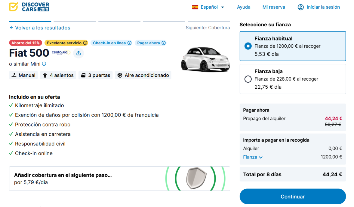 Cómo reservar tu coche de alquiler barato paso a paso