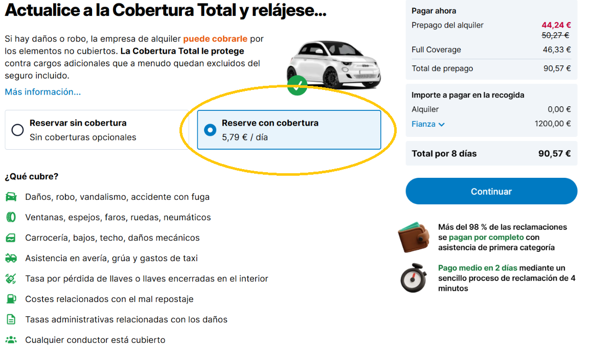 Cómo reservar tu coche de alquiler barato paso a paso