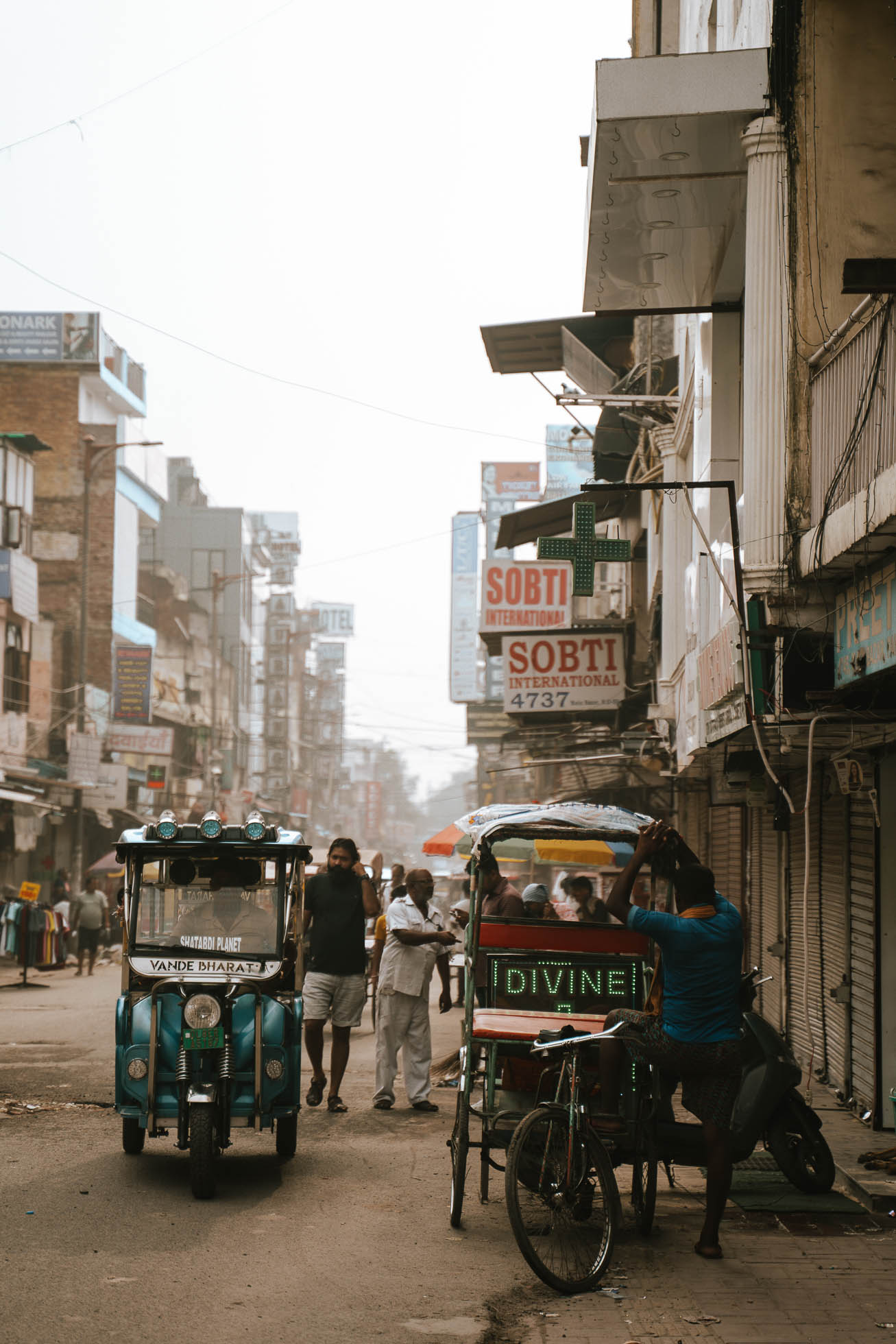la mejor manera de moverse por Nueva Delhi, en rickshaw