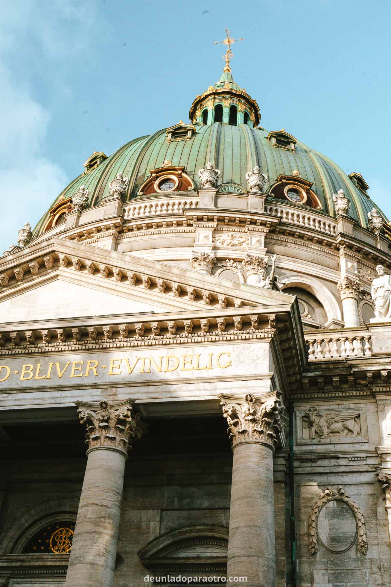 Iglesia de Mármol, de las más bonitas que ver en Copenhague
