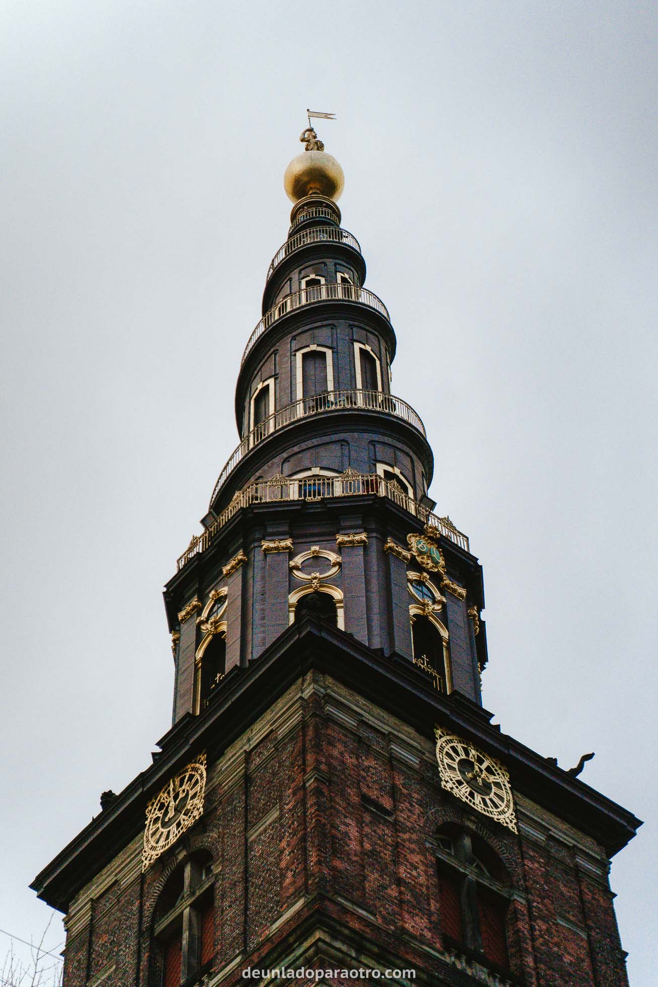Torre De la Iglesia de San Salvador, uno de los mejores miradores que ver en Copenhague