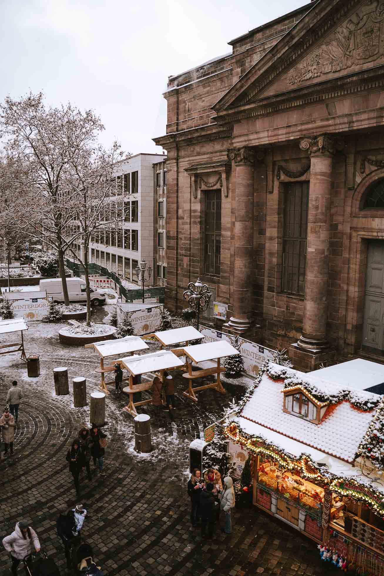 Un buen plan que hacer en Nuremberg en Navidad, es acercarse al pueblo invernal Winterrad que hay en Jakobsplatz y subir a Ferries Wheel