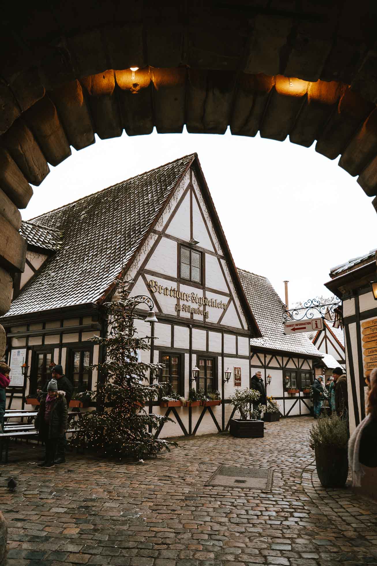 Es una zona con mucho encanto que ver en Nuremberg en Navidad, está dedicada a las artesanías.