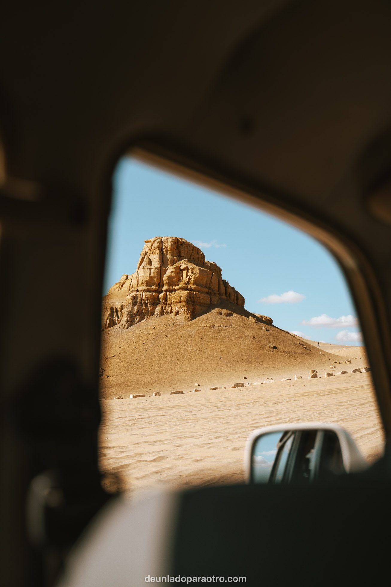 Vistas de Wadi Al rayan desde el coche