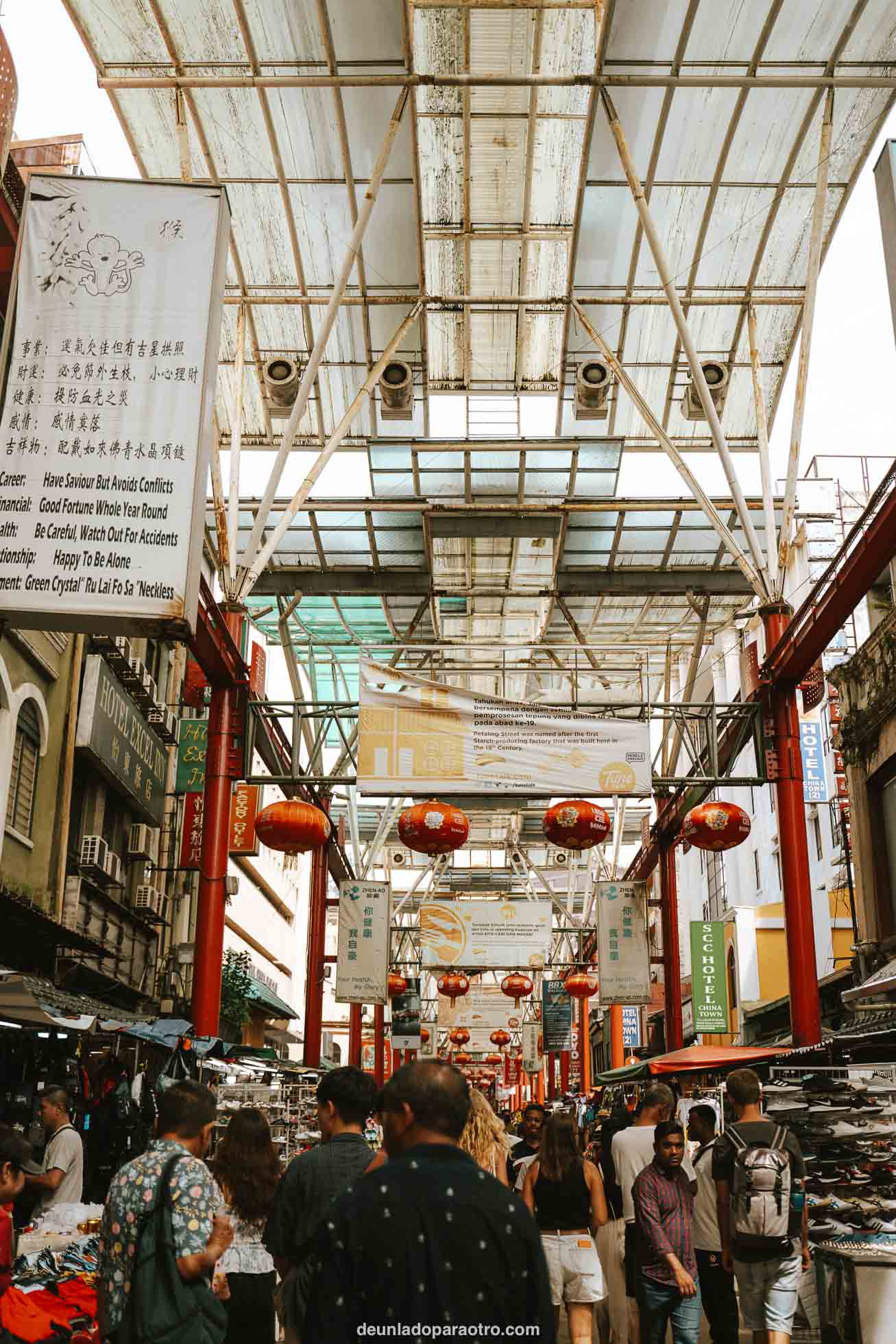 Mercado callejero de Petaling Street algo que ver en Kuala Lumpur Chinatown
