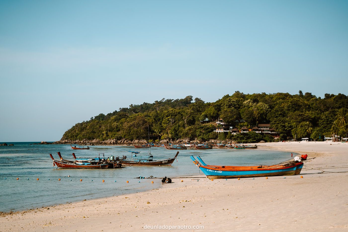 Playa de Pattaya en Koh Lipe, una de las más bonitas que ver en el viaje a Singapur Malasia y Tailandia