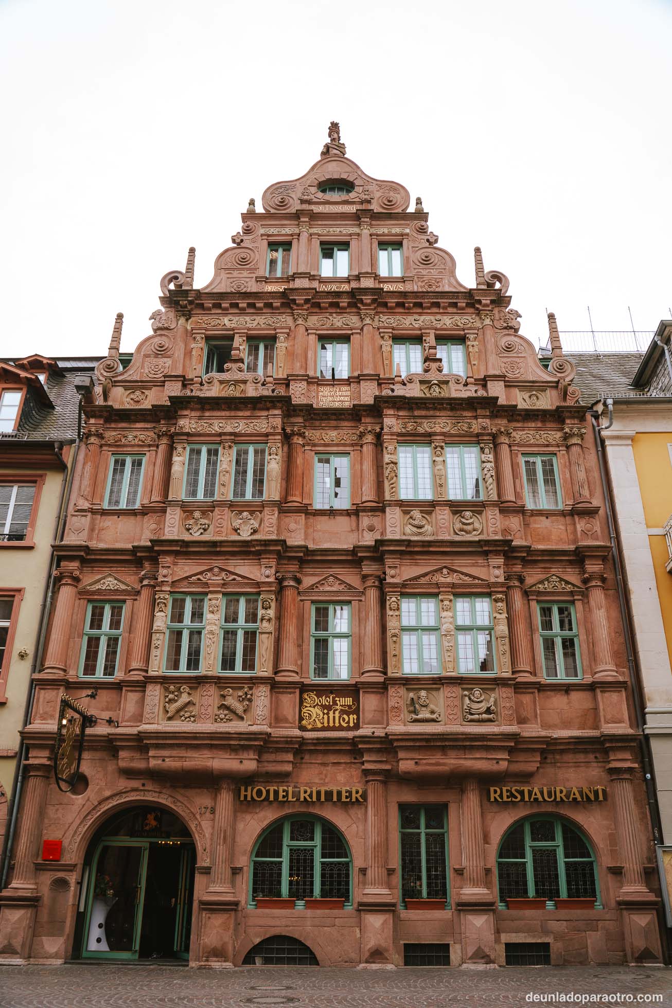 Edificio Zum Ritter, uno de los más antiguos que ver en Heidelberg