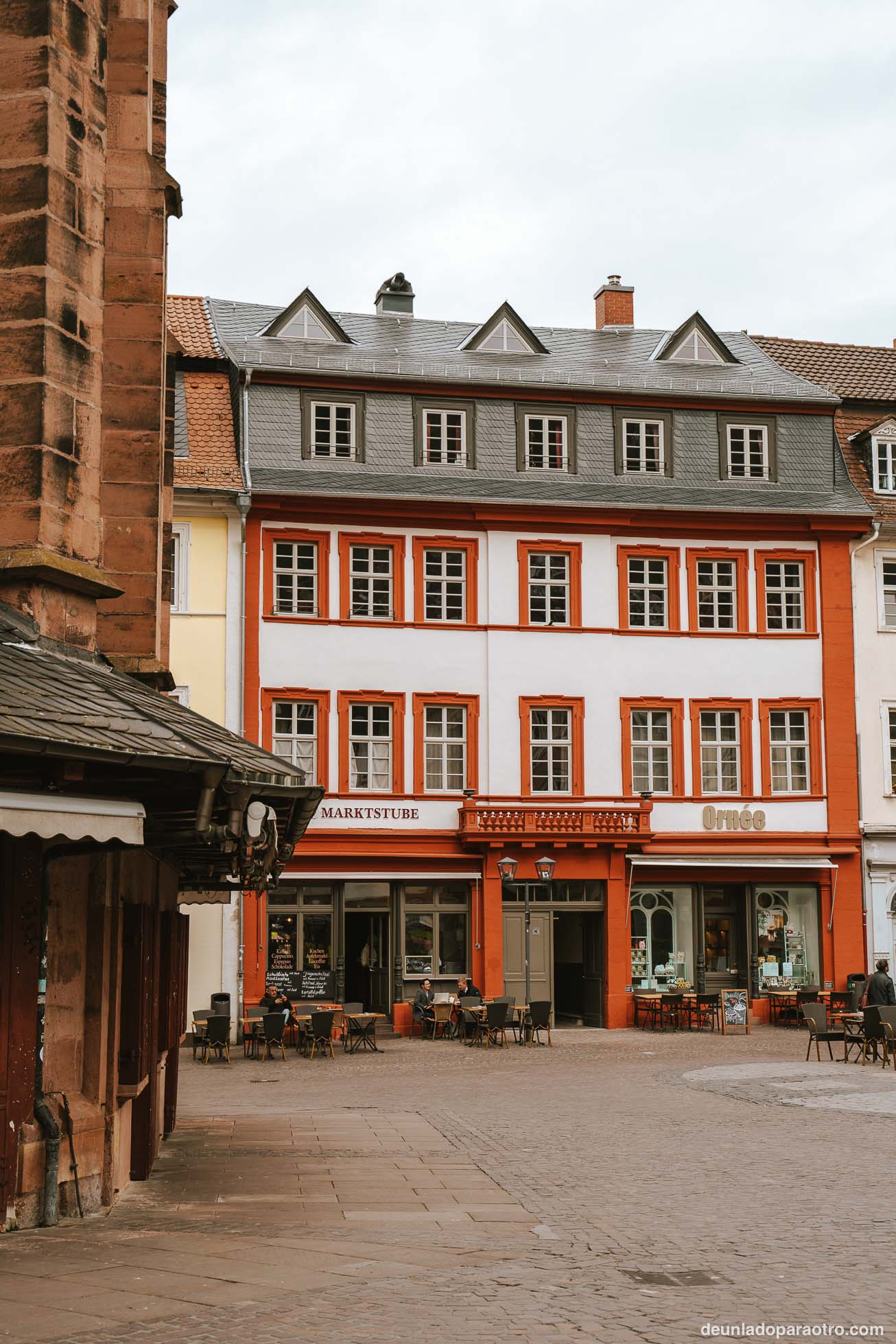 Plaza del Mercado, la más popular que ver en Heidelberg con todas sus casas de colores